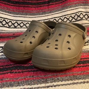 Fuzzy crocs! Men’s size 7- Women’s size 9